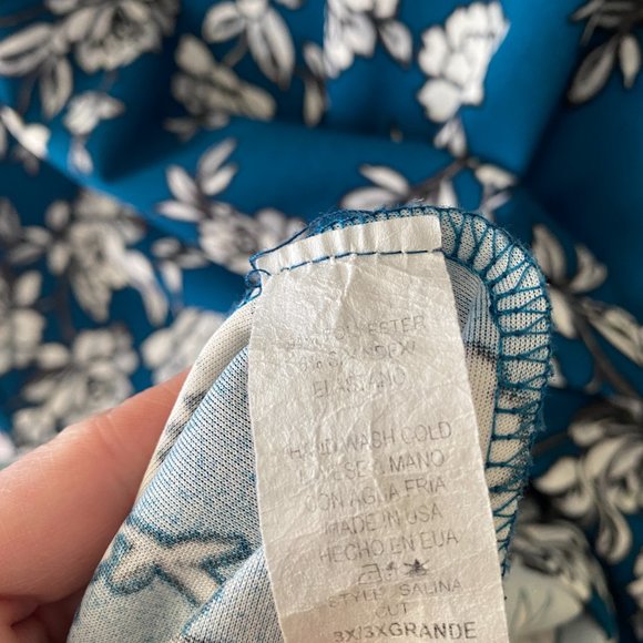 Amelia James AJ Salina dress plus size XXXL 3XL floral green - Picture 7 of 9